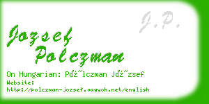 jozsef polczman business card